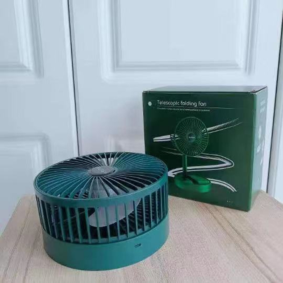 QUẠT SẠC SUPER FS-21 ĐỂ BÀN , GẤP GỌN TIỆN DỤNG , 3 CHẾ ĐỘ GIÓ