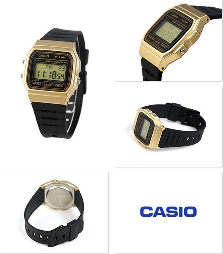 Đồng hồ unisex dây nhựa Casio F-91WM-9ADF