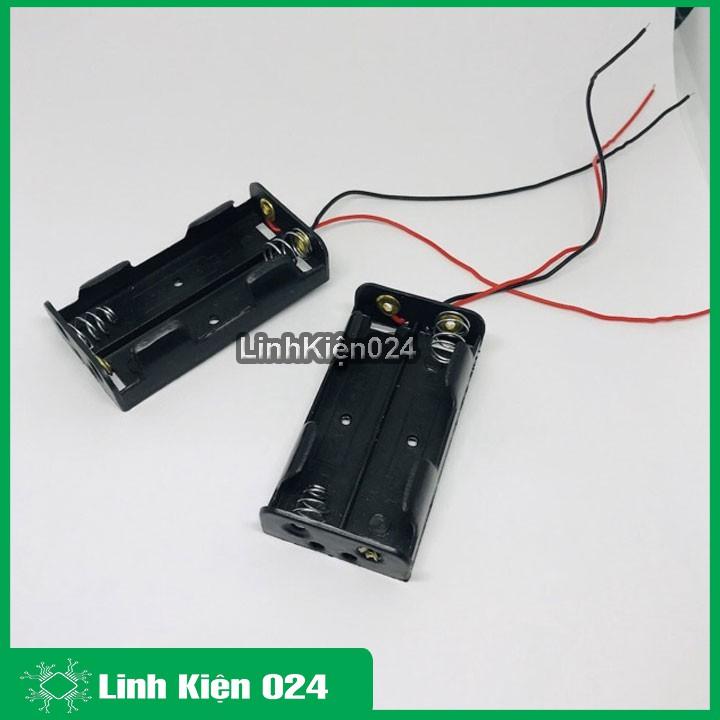 Đế Pin AA Không Nắp ( Đấu Nối Tiếp ) - 2 Pin