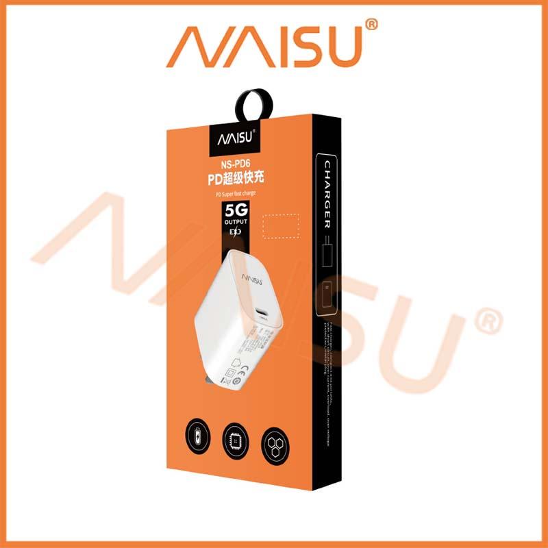 Đầu sạc nhanh NAISU Bộ chuyển đổi 3C được chứng nhận cho bộ sạc nhanh PD18W ID – 1815 - Hàng nhập khẩu
