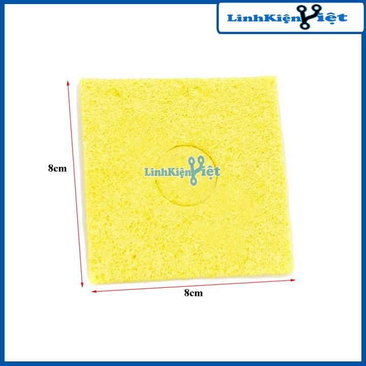 Bọt biển chùi mỏ hàn 8x8cm siêu dầy lau mũi hàn cực sạch