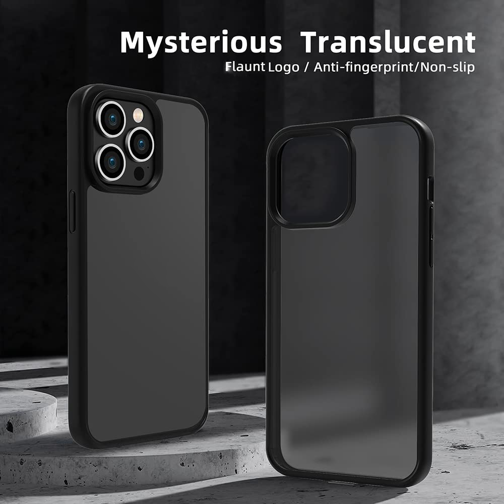 Hình ảnh Ốp lưng nhám chống sốc viền silicon cho iPhone 14 Pro Max (6.7 inch) hiệu X-Level Frosted Sand Case mặt lưng nhám mờ, gờ bảo vệ Camera - hàng nhập khẩu