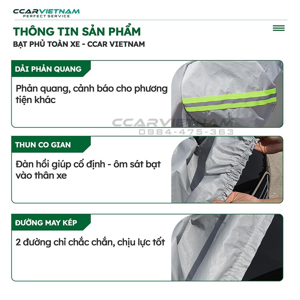 [Vải Dù Oxford] Bạt Phủ Xe Ô Tô 4, 5 Chỗ, 7 Chỗ Cách Nhiệt Che Nắng Mưa - Bạt Trùm Xe Hơi CCAR Cao Cấp - Ccar Vietnam - [BẠT PHỦ TOÀN XE