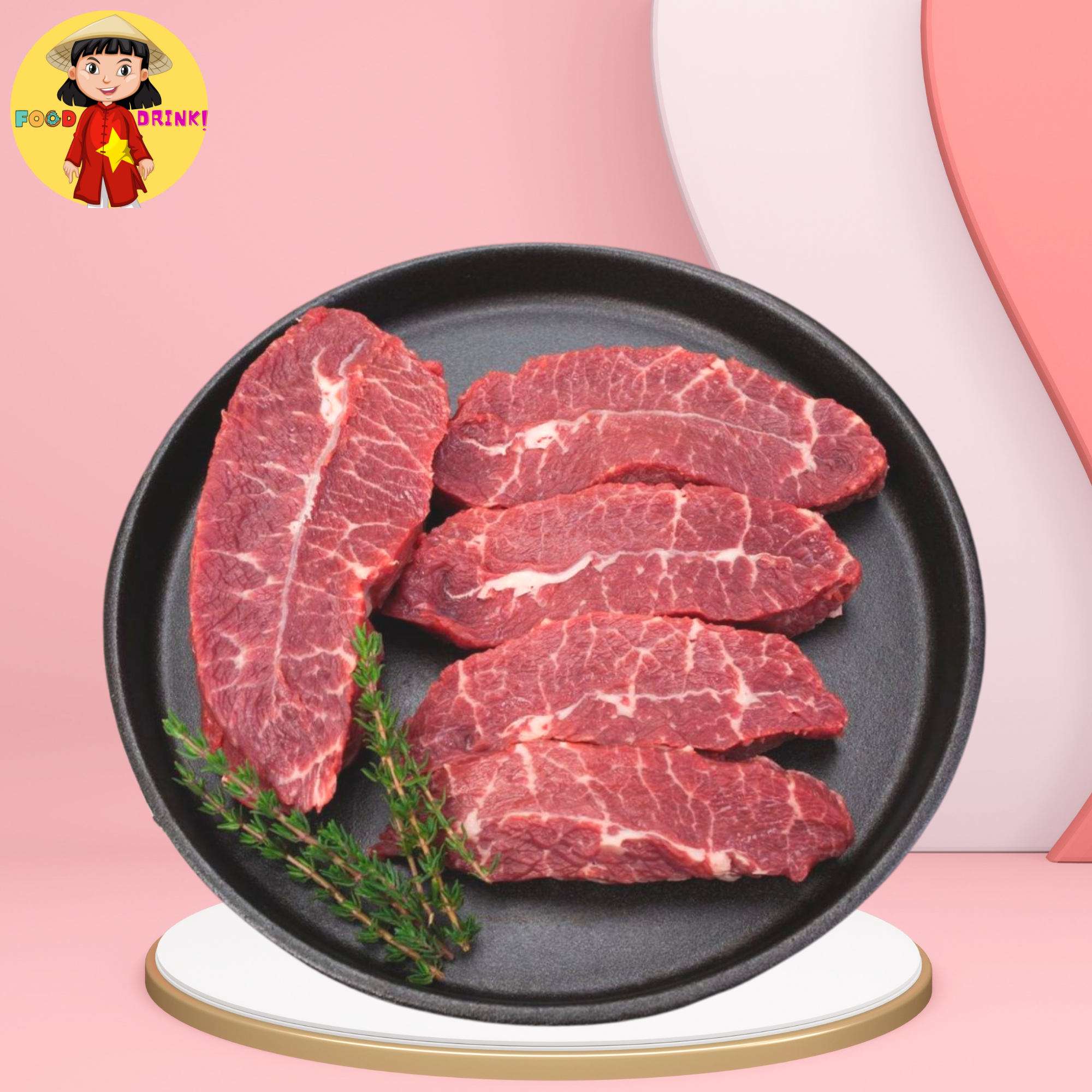 – Lõi Nạc Vai Bò Mỹ Beefsteak – 1kg