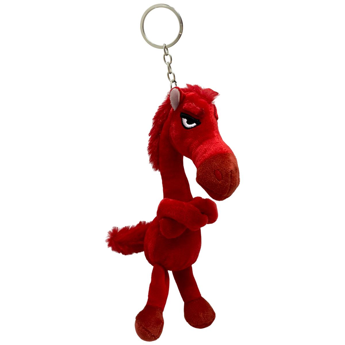 Móc Khoá Thú Bông Hình Ngựa - ZMGJ - Màu Đỏ