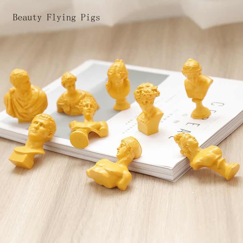 Bộ 10 đầu tượng bán thân mini nhựa thạch cao