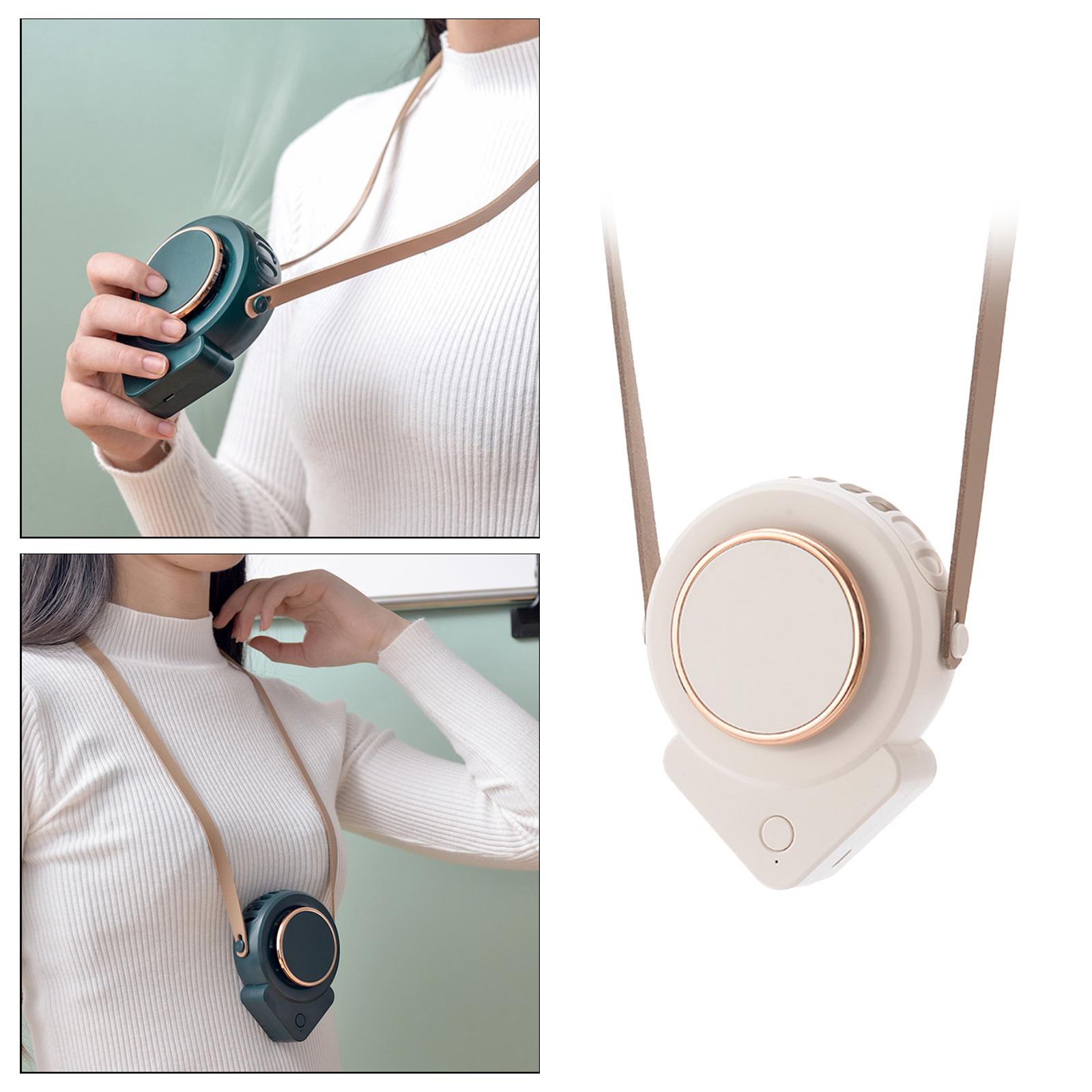 USB Rechargeable Neck Fan Portable Wearable Mini Personal Fan 5V 2.5W