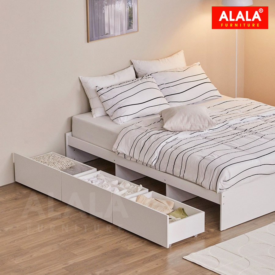 Giường ngủ ALALA1219 / Miễn phí vận chuyển và lắp đặt/ Đổi trả 30 ngày/ Sản phẩm được bảo hành 5 năm từ thương hiệu ALALA/ Chịu lực 700kg 