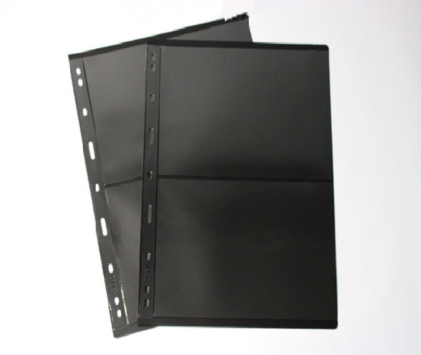 Combo 5 Phơi Đựng Tem Tiền Có 2 Ngăn Đen Bền Chắc CB5PTT2N