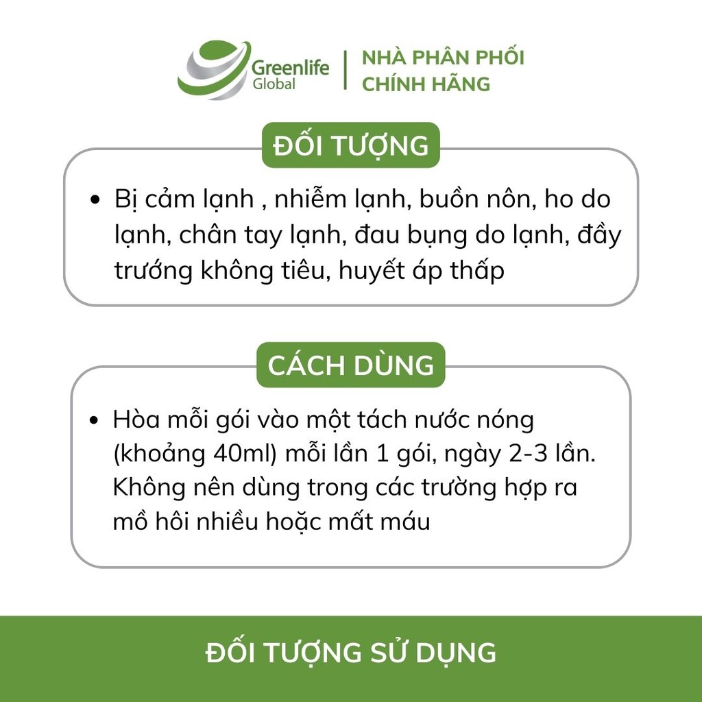 Trà gừng Đại Uy (Hộp 10 túi trà)