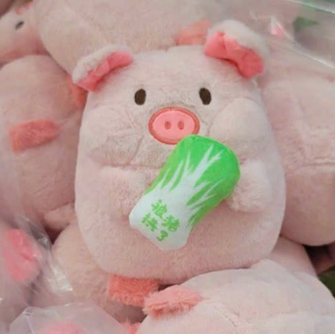 Thú nhồi bông Heo béo ôm qủa chuối đáng yêu - Size từ 22cm đến 50cm - Quà tặng gấu bông heo Lulu êm mịn