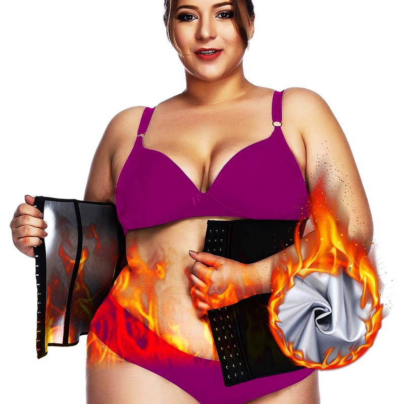 Twinso Giảm Cân Giảm Béo Eo Huấn Luyện Neoprene Xông Hơi Dây Tập Toàn Thân Nữ PU Bạc Định Fajas Xắn XXS XS