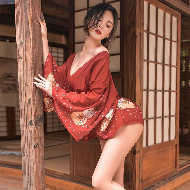 Bộ Cosplay Kimono Gợi Cảm - B.Lingerie