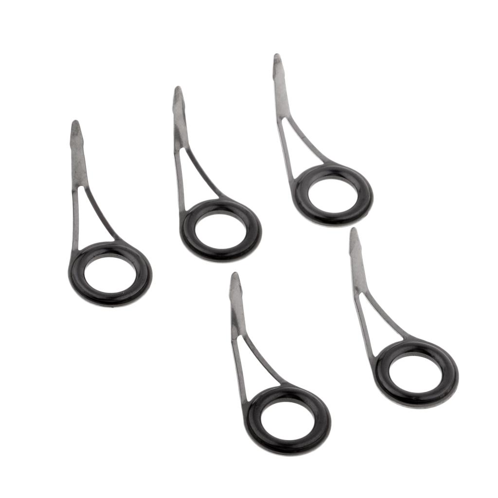 5pcs Fishing Rod Eyes Ceramic Ring Spinning Rod Guides Line Rings