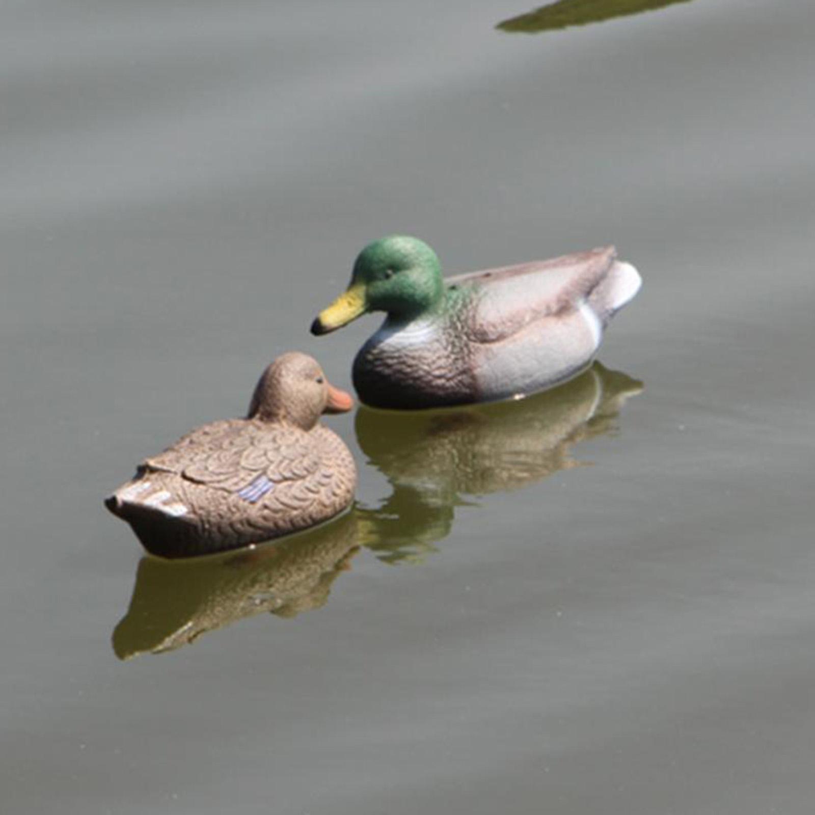 Lifelike Outdoor Hunting Floating Wild Mallard Duck Decoy Garden Lawn Yarn Decor