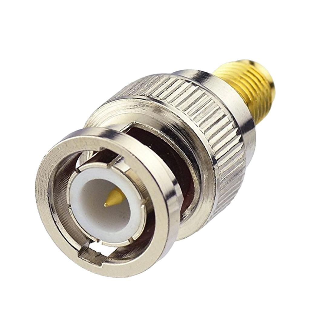 SMA Female To BNC Male RF Coax Coaxial Adapter Converter Connector Jack Plug