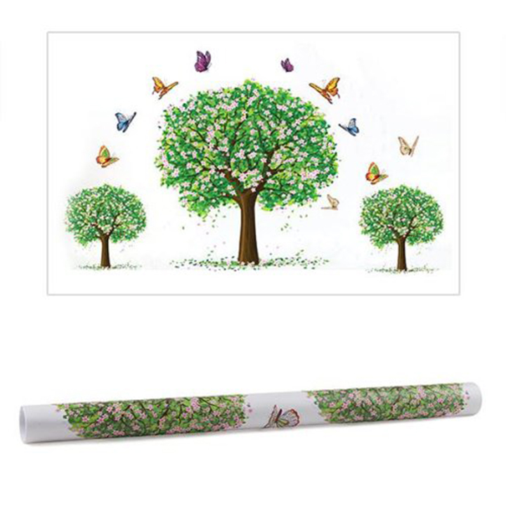 Decal dán tường 3d nghệ vườn táo