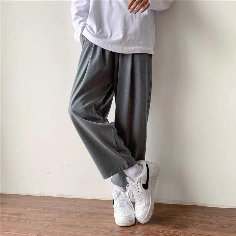 Quần ống rộng  Quần baggy unisex dáng rộng ống xuông phong cách Hàn Quốc