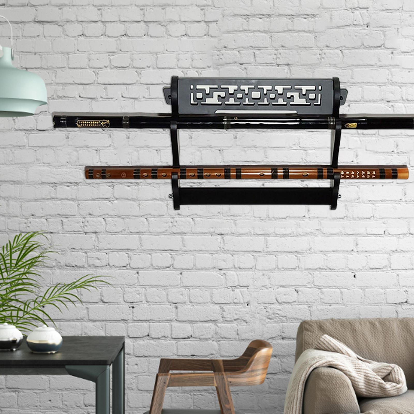 2/3/4 Tier  Holder Wall Mounted Samurai Stand Display Katana Flute Rack