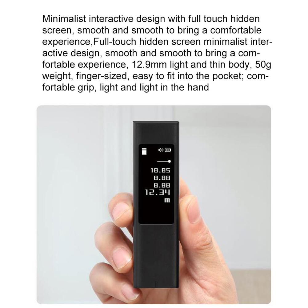 40m LS5 Portable Laser Rangefinder High Precisions OLED Touchable Screen Linear Continuous Measurement Area Pythagorean