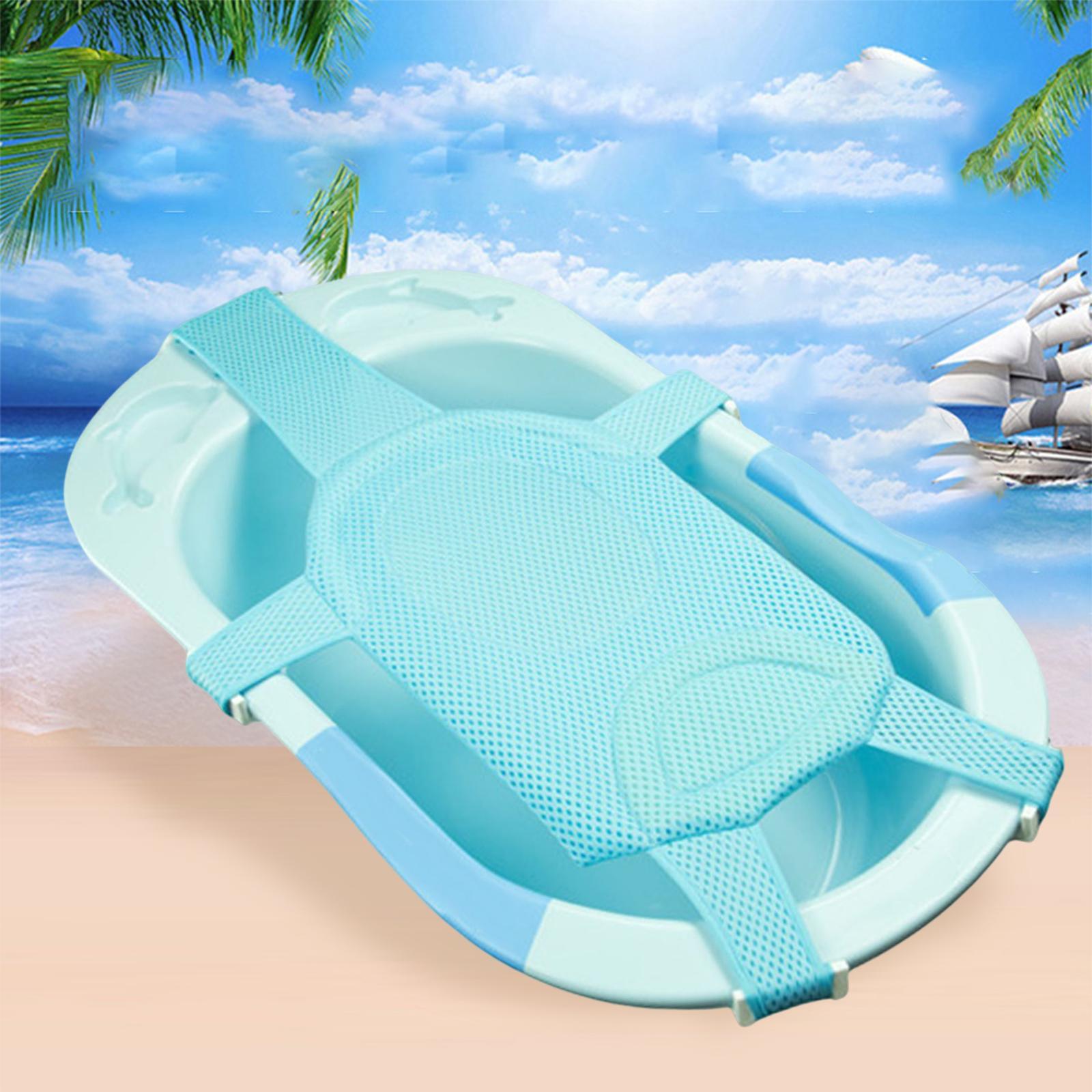 2Pcs Bath Seat Support Cushion Mat Bathing Accessories for Bath Tub Kids