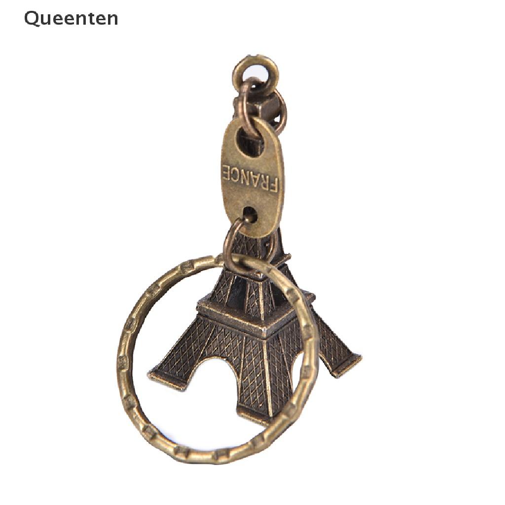 Queenten Paris Retro Mini Eiffel Tower Model Cute Keychain Keyfob Eiffel Tower Figurines Eiffel Tower Keychain, QT