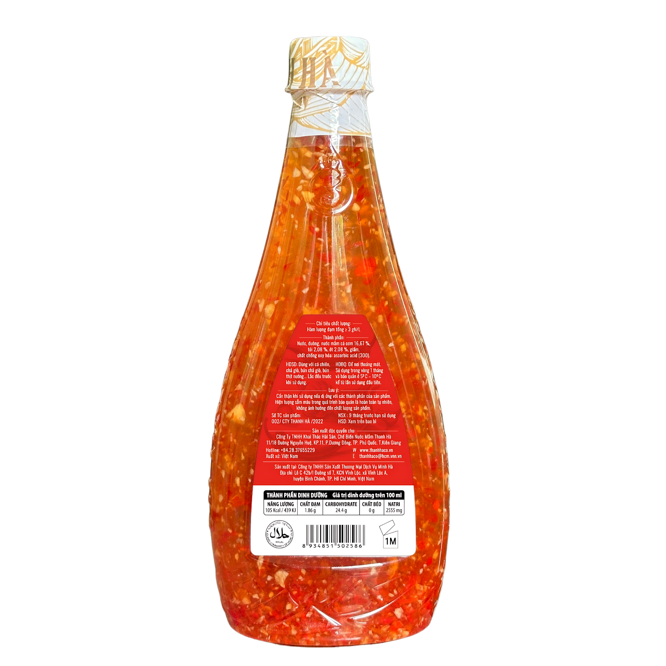 Nước mắm Tỏi ớt Thanh Hà 500ml