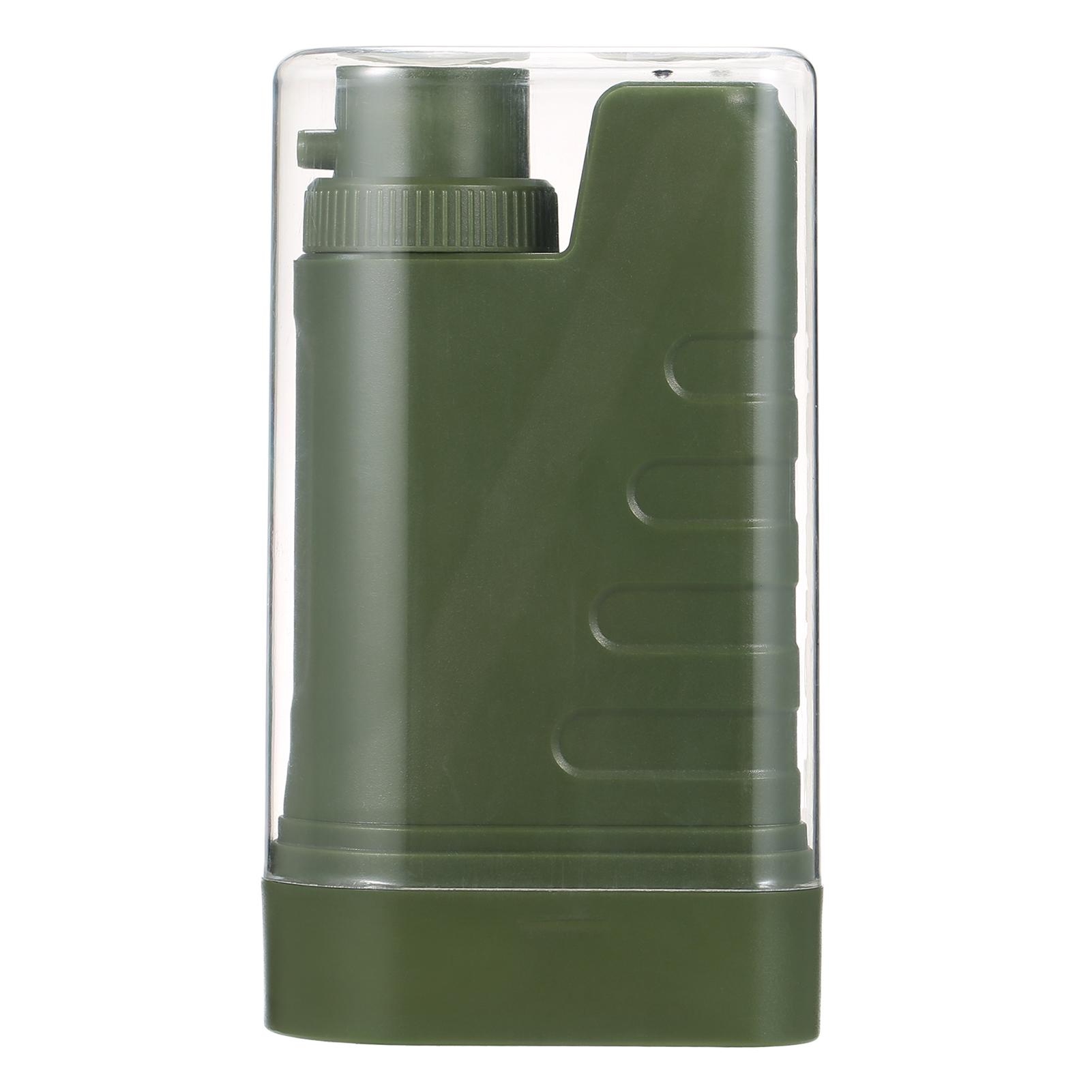 Electric Water Filtration System Survival Kit Portable USB Powered Water Filter with Night Light and Compass for Outdoor Camping Hiking Backpacking Emergency Preparedness