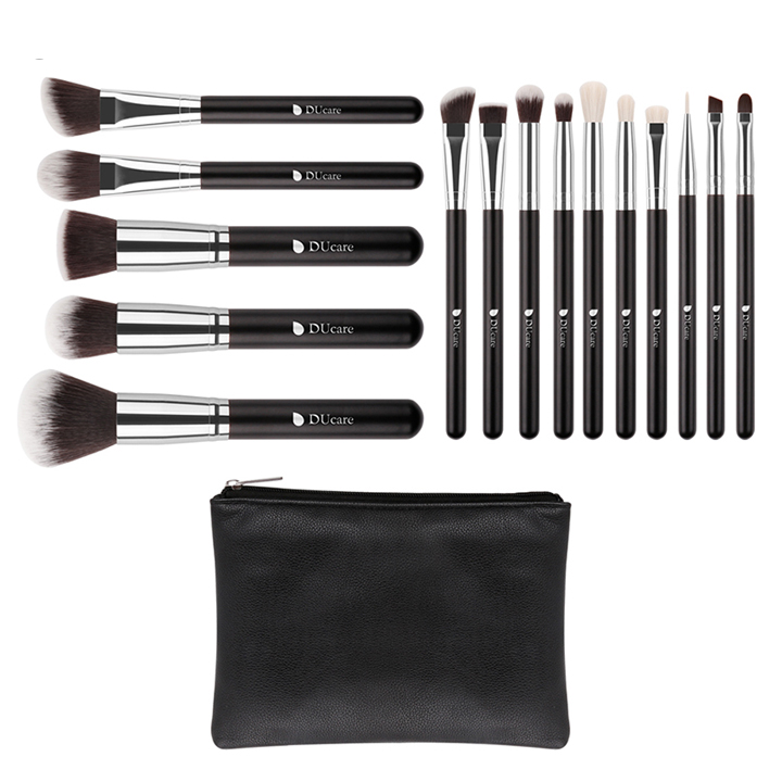 Bộ cọ trang điểm 15 cây DUcare 15Pcs Makeup Brushes Set Goat Hair