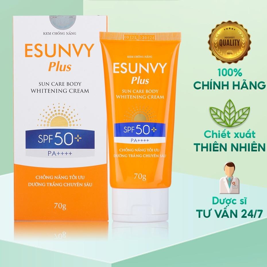 Kem Chống Nắng Body Esunvy Plus Sun Care SPF50+/PA++++ Tuýp 70g - TMP013