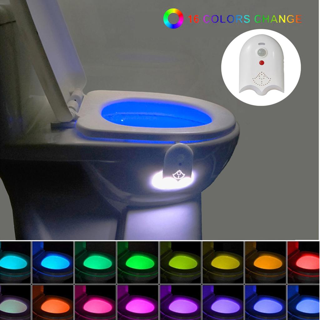 Rechargeable LED Night Light Toilet Bathroom Motion Activated Lamp For Bathroom