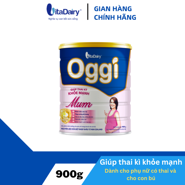 Sữa bột OGGI Mum 900g giúp thai kì khỏe mạnh, tăng cường đề kháng - VitaDairy