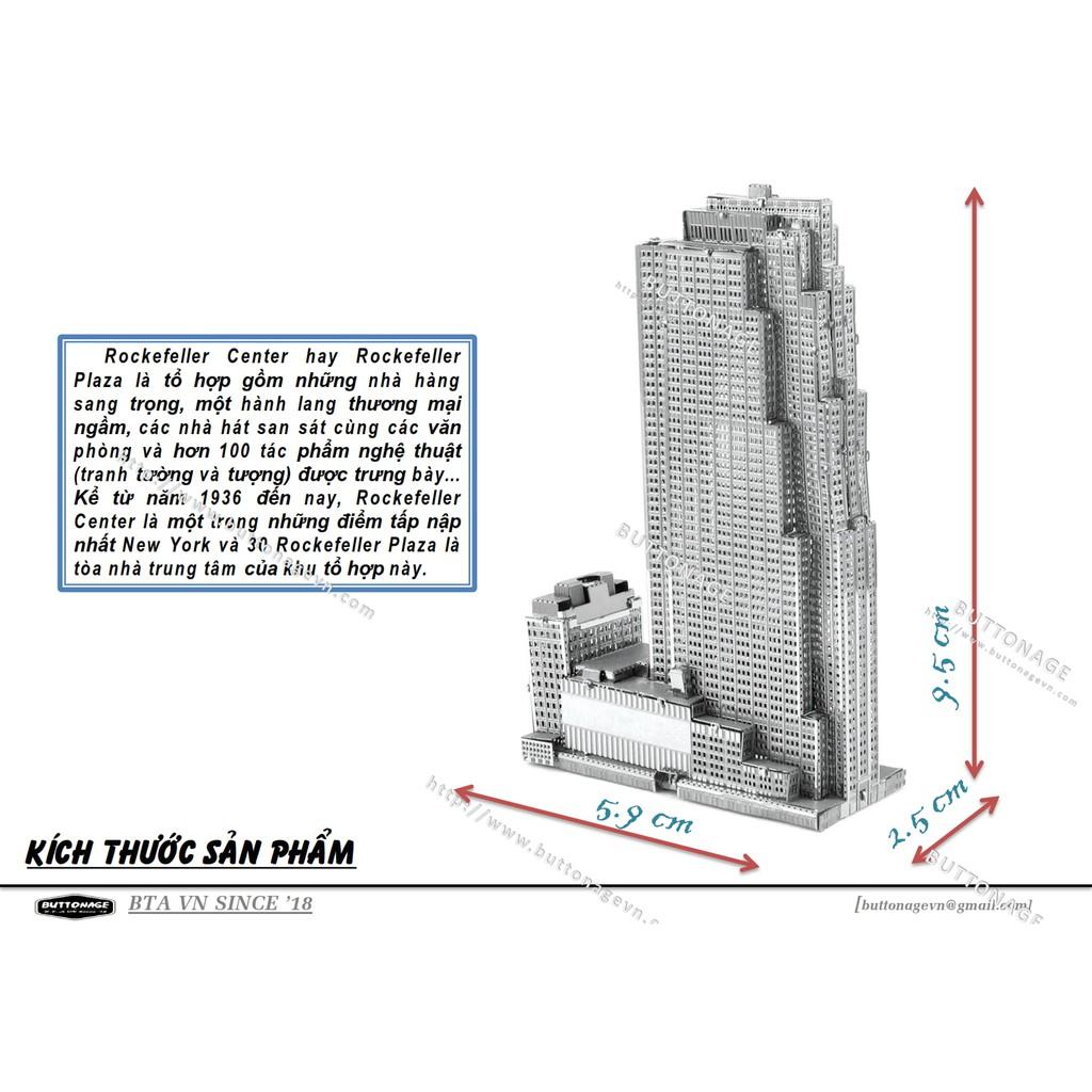 Mô Hình Lắp Ráp 3d Tòa Nhà Trung tâm thương mại Rockefeller 30