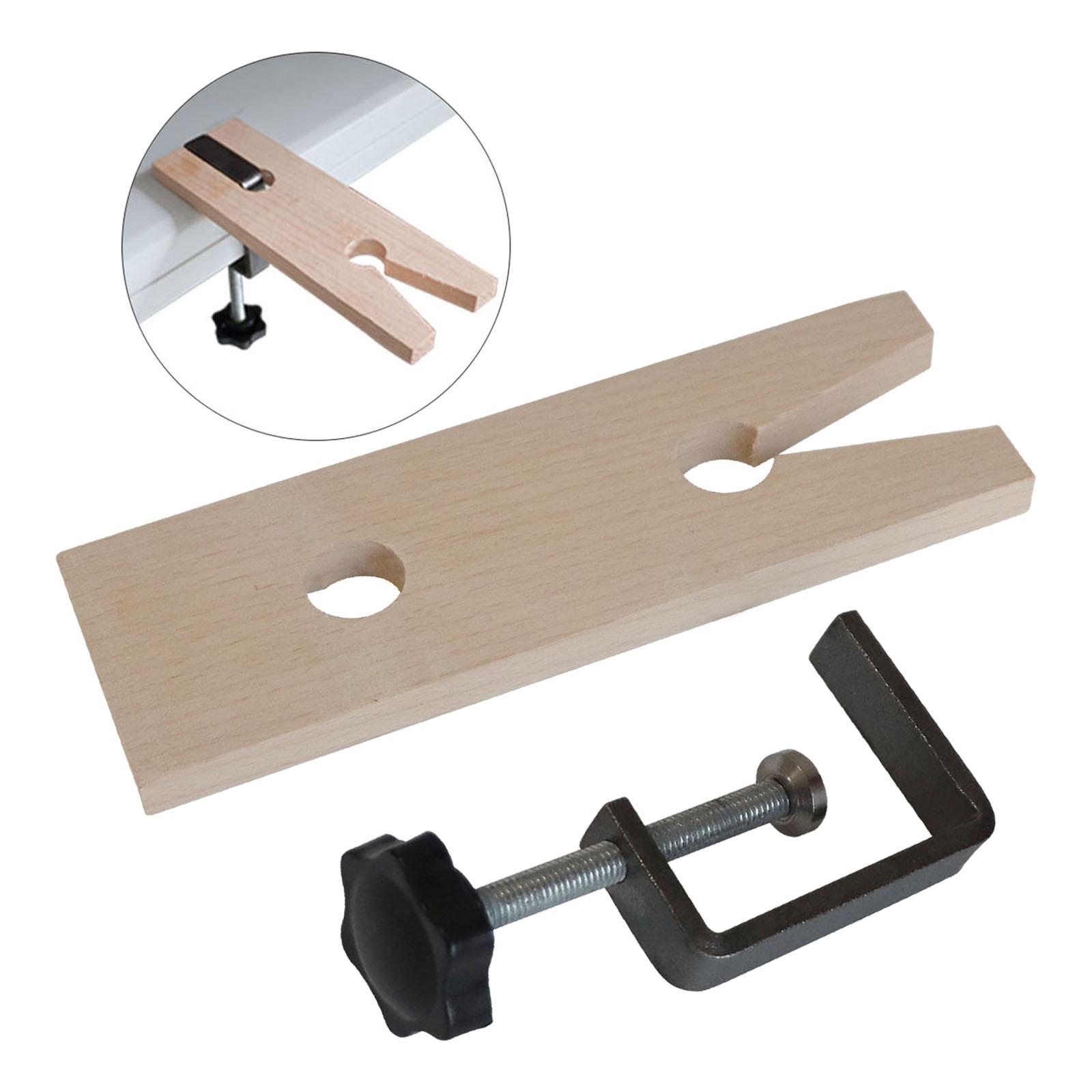 Hardwood Bench Pin Vice Clamp Jewellers Jewellery V Slot Watch Repair Tool
