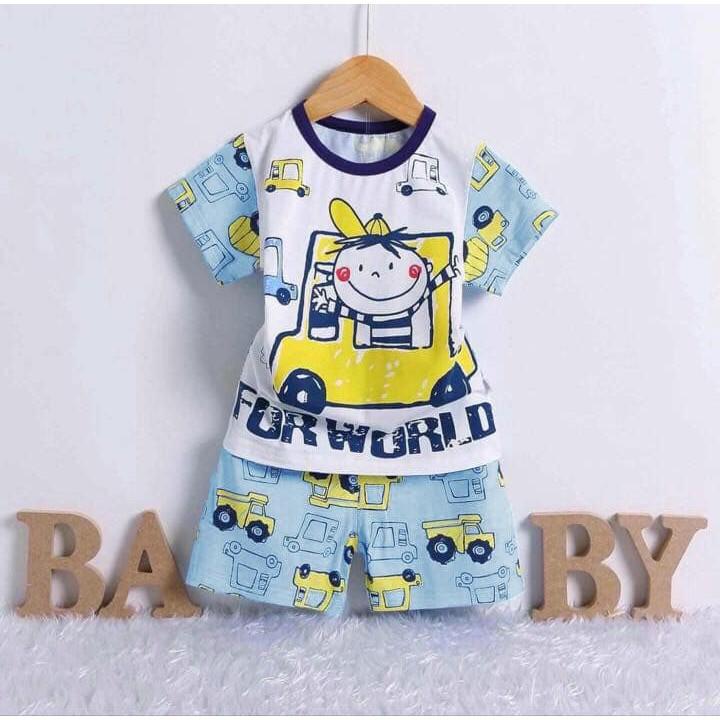 SÉT BỘ THUN BÉ TRAI HÌNH NGỘ NGHĨNH