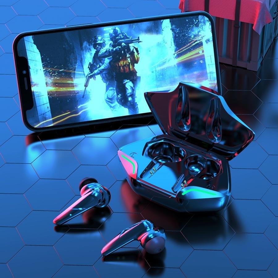 Tai Nghe Trùm Đầu Chơi Game Bluetooth 5.1 Không Dây G11 Có Mic Và Phụ Kiện