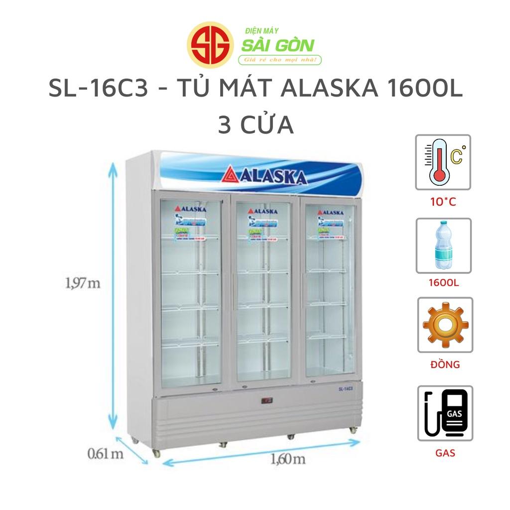 SL-16C3 - Tủ Mát Alaska 1600L 3 Cửa HÀNG CHÍNH HÃNG CHỈ GIAO HỒ CHÍ MINH