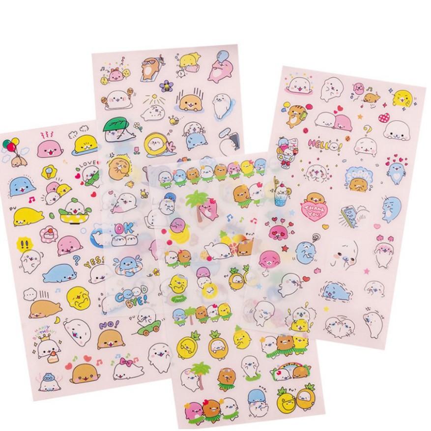 Bộ 6 sticker dán trang trí nhiều mẫu đẹp