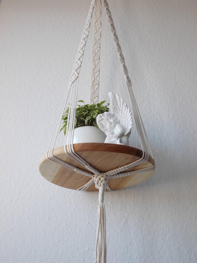 Dây treo trang trí macrame treo bàn tròn