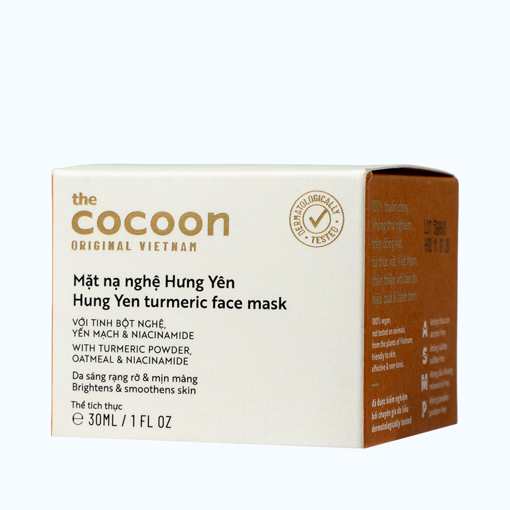 Mặt Nạ Nghệ Hưng Yên Cocoon Hỗ Trợ Làm Sáng Da 30ml/ Hũ