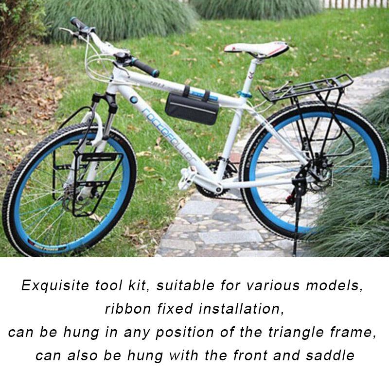 Waterproof Bike Bag MTB Road Commute Cycling Accessories Top Tube Front Frame Bicycle Pouch For Bike Repair Tools with Bag