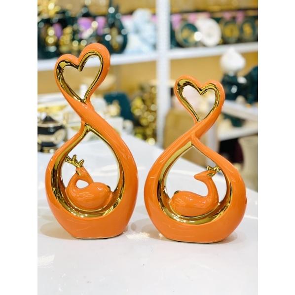 TƯỢNG SỨ DECO TRANG TRÍ ĐẸP SANG HOT