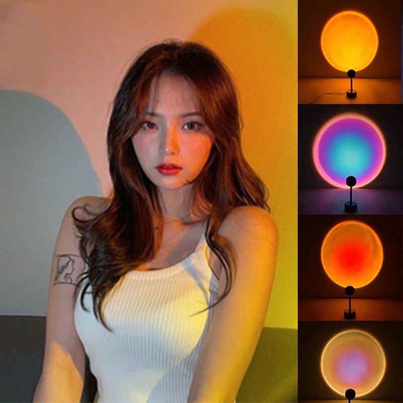 Đèn Hoàng Hôn Có Điều Khiển Chuyển Đổi 16 Mầu, Đèn Led Sống Ảo Chụp Ảnh Quay Video TikTok