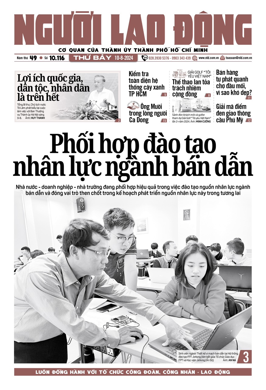 Nhật báo Người Lao Động từ ngày 05-8-2024 đến 11-8-2024
