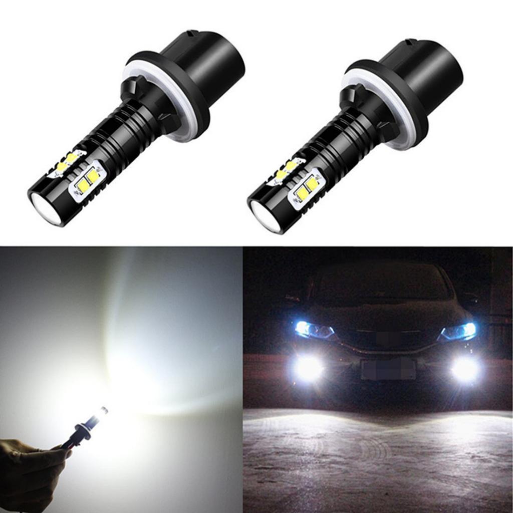 2X 50W 6000K Fog Driving Light Bulbs High Power LED DRL Conversion Kit
