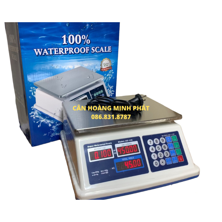 Cân Điện Tử tính tiền chống nước TAIWAN 30Kg ACS130