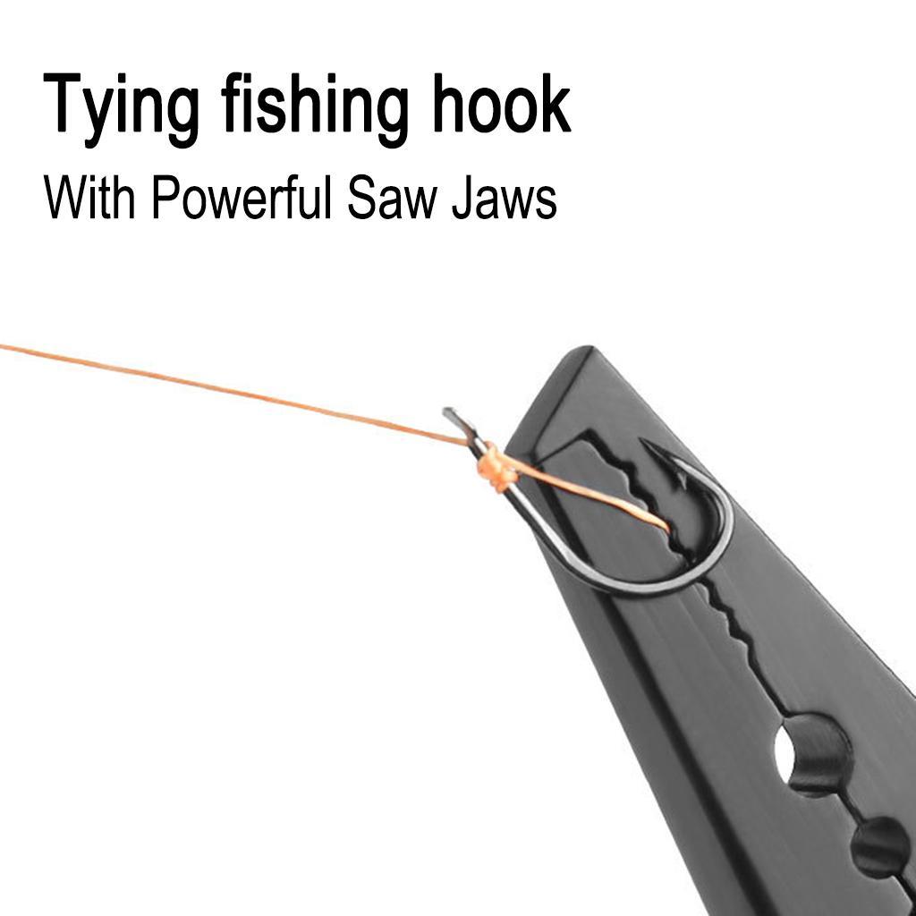 Aluminium Fishing Pliers Split Ring Pliers Fishing Line Cutters Fish Hook Remover Fishermans Pliers with Sheath and Lanyard