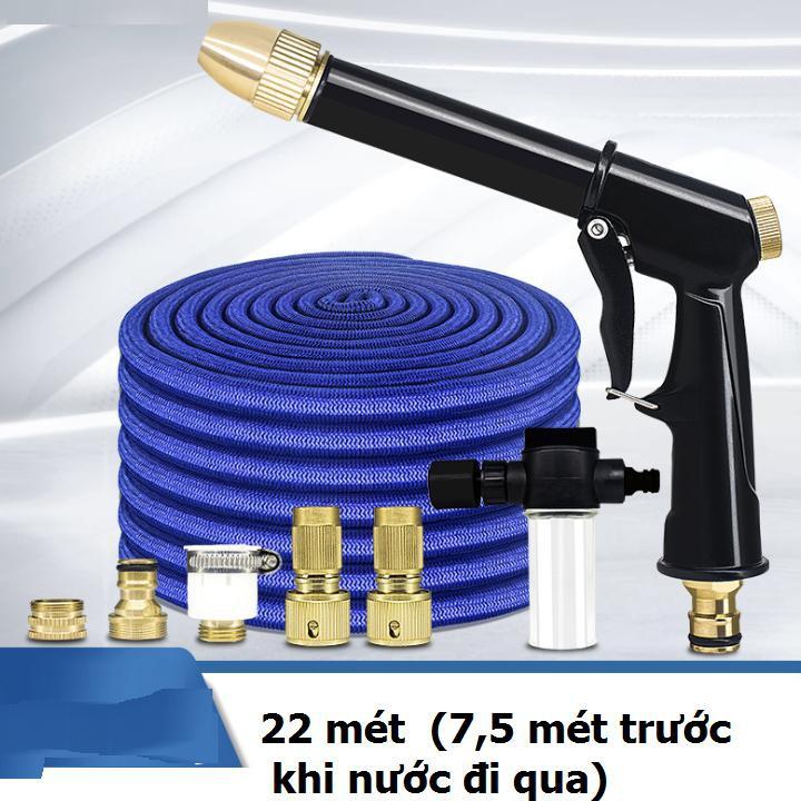Bộ dây và vòi xịt tăng áp lực nước rửa xe tưới cây loại 7.5m 206733
