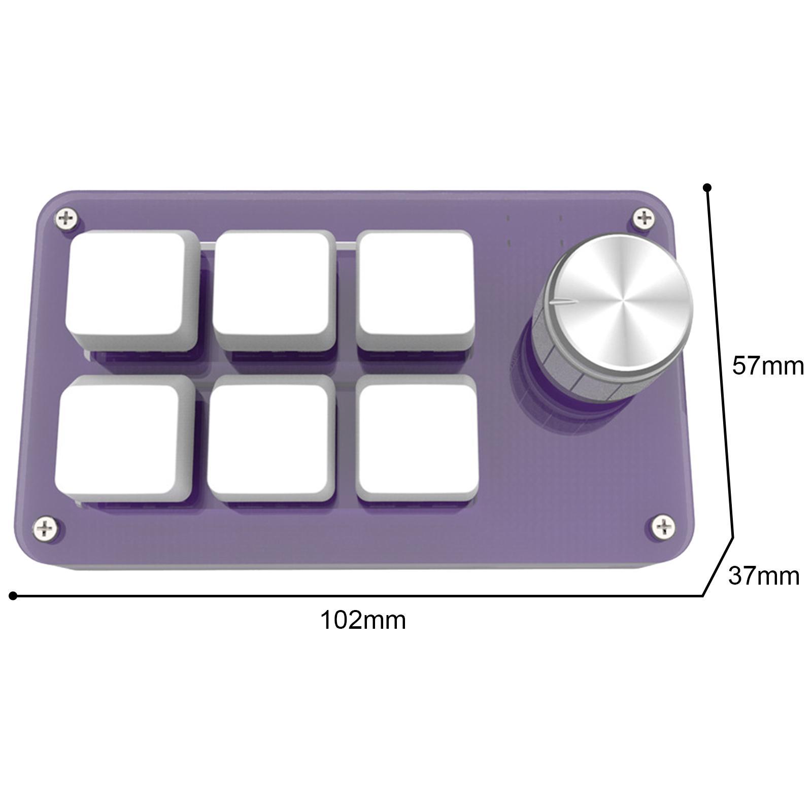 Mini Wired Mechanical Keyboard Custom Keypad for E-Sports Drawing PC