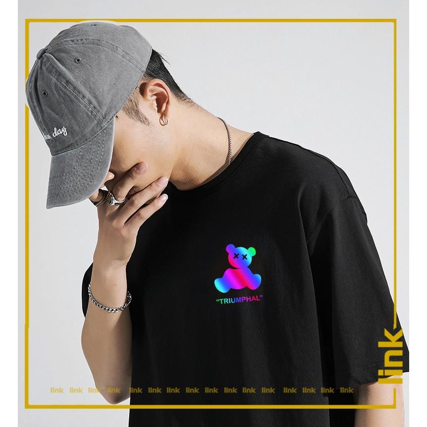 Áo phản quang GẤU TEDDY KAWS tay lỡ UNISEX
